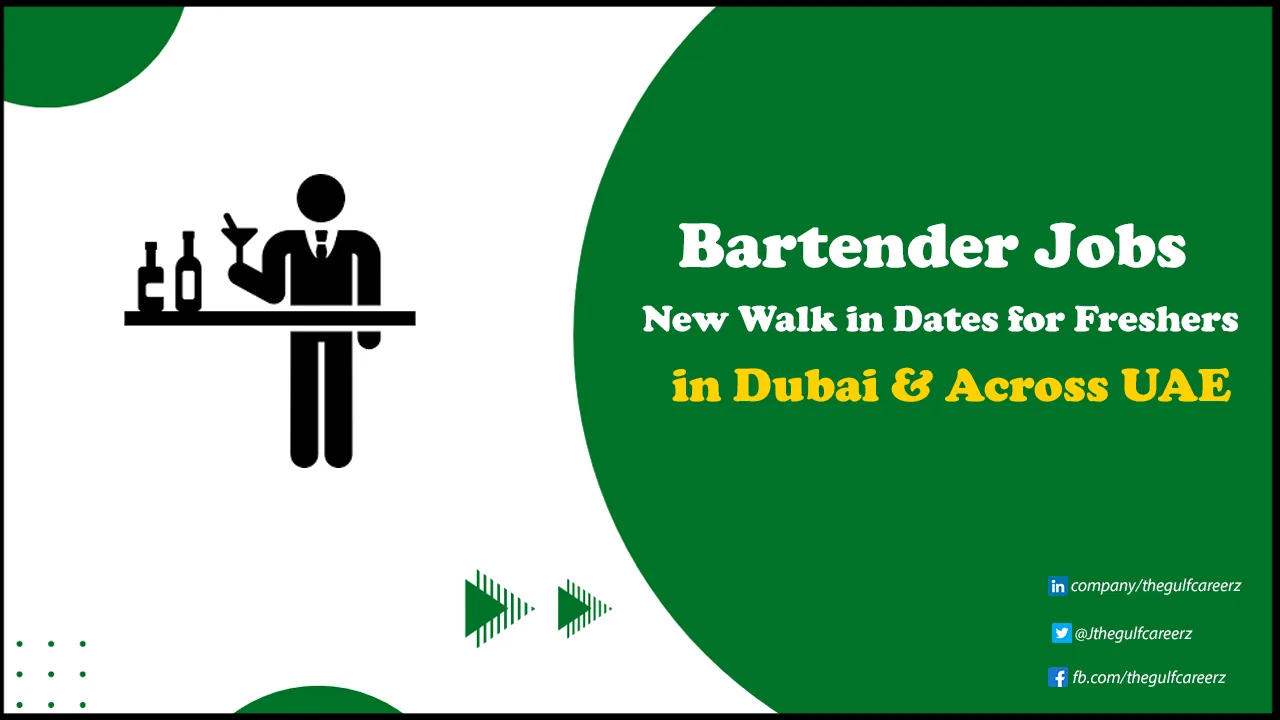 Bartender Jobs in Dubai