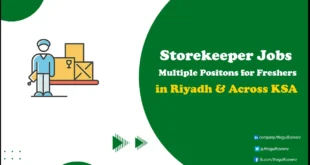 Store Keeper jobs in Saudi Arabia